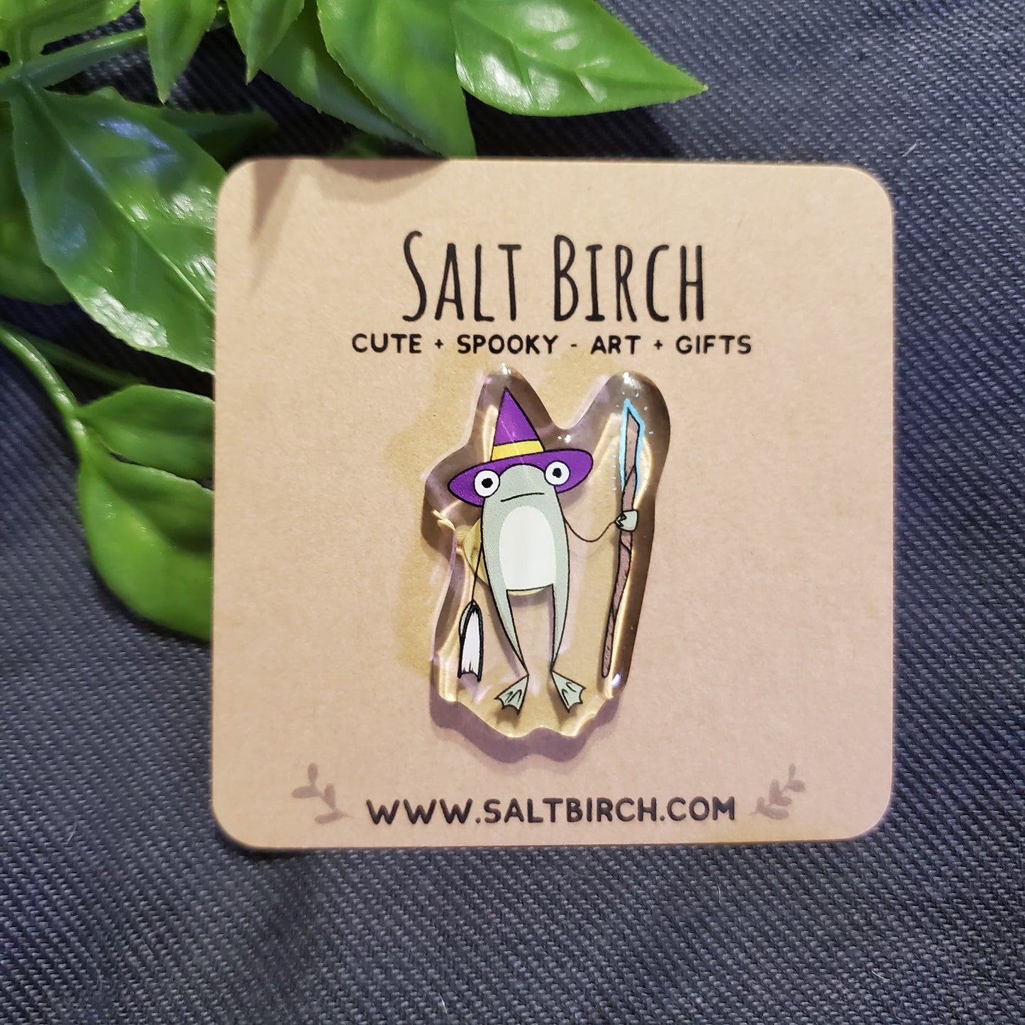Wizard Frog Acrylic Pin