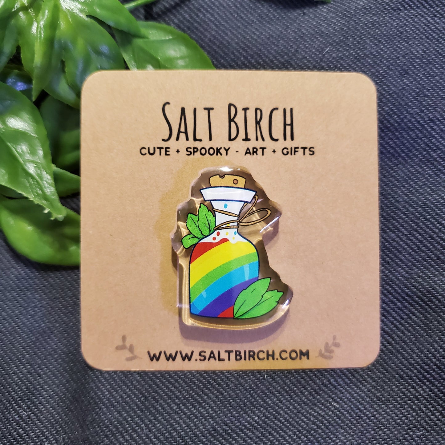Rainbow Potion Acrylic Pin