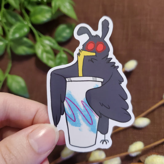 Mothman With Retro Cup