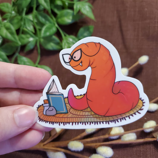 Mongolian Death Bookworm Sticker