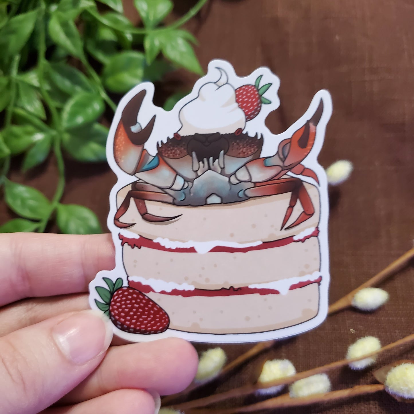 Crabby Cakes Sticker