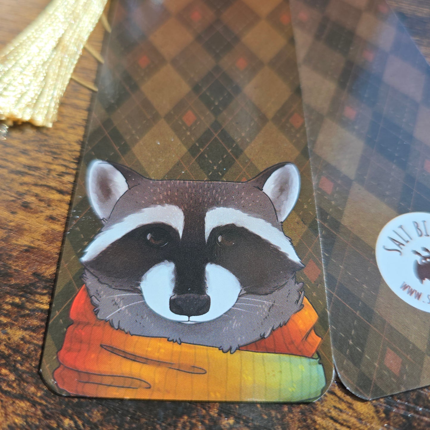 Raccoon Bookmark 2x6