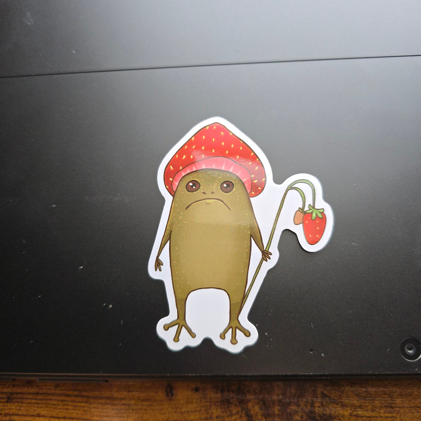 Strawberry Rain Frog Sticker