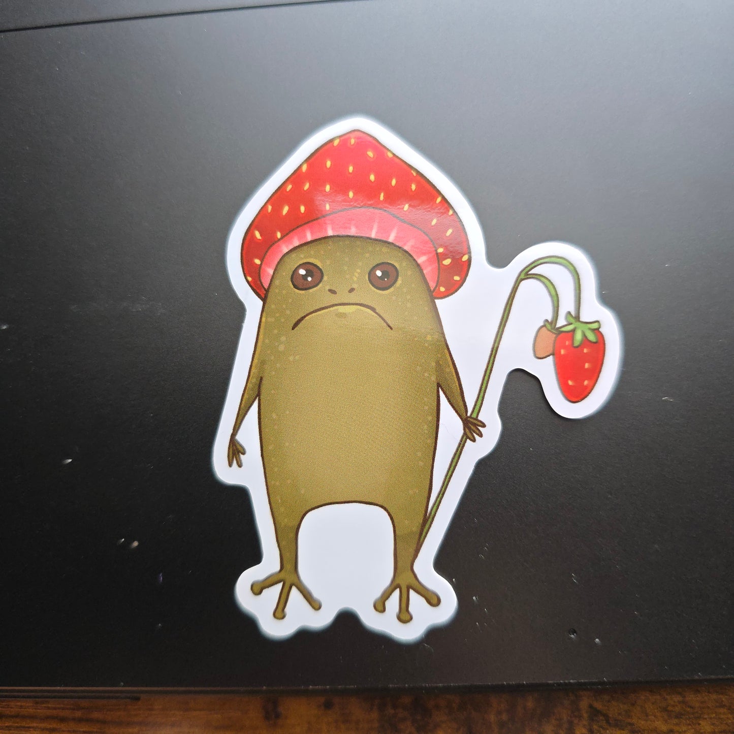 Strawberry Rain Frog Sticker