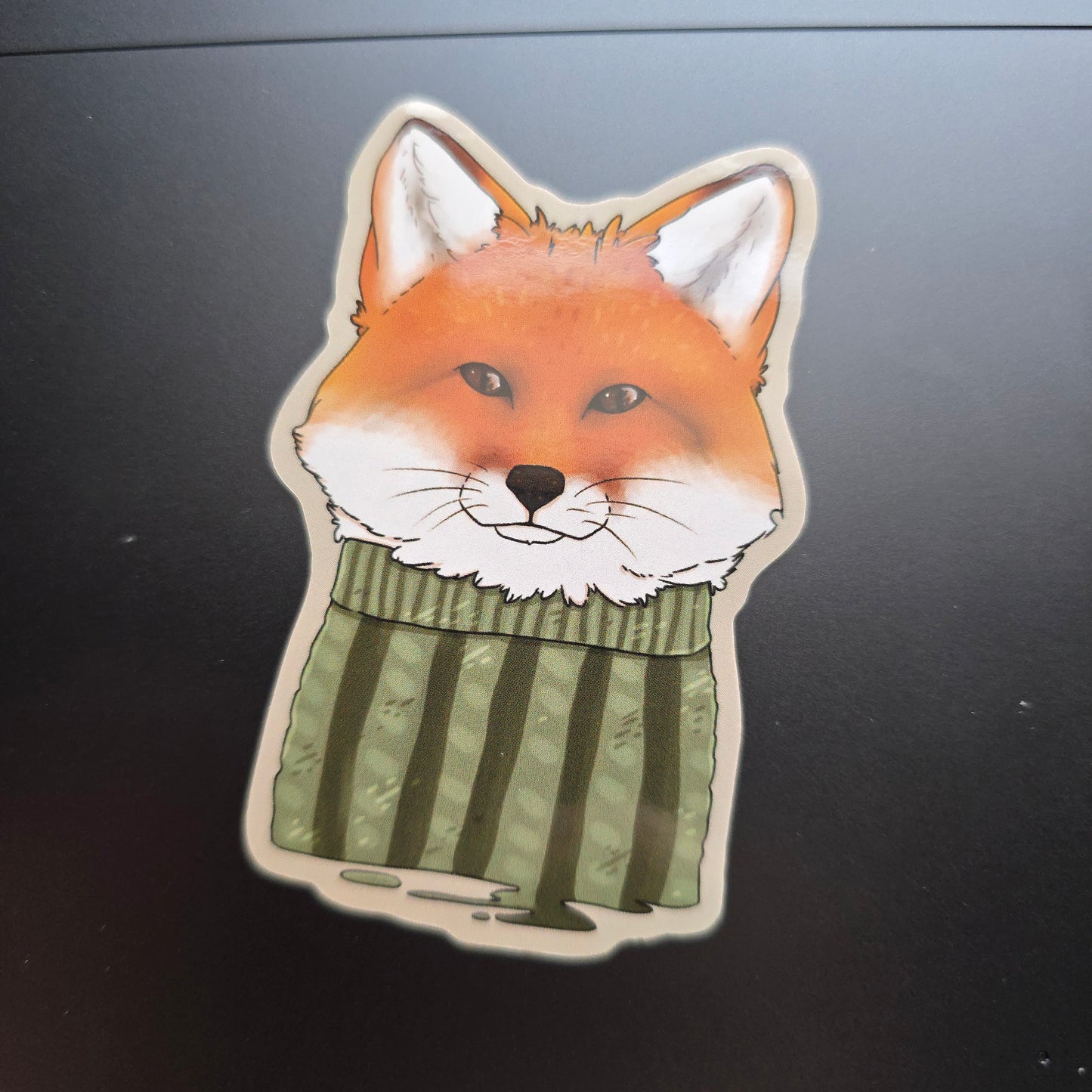 Cozy Fox Face Sticker