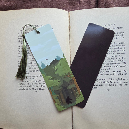 Bigfoot in the Deep Woods Bookmark 2x6