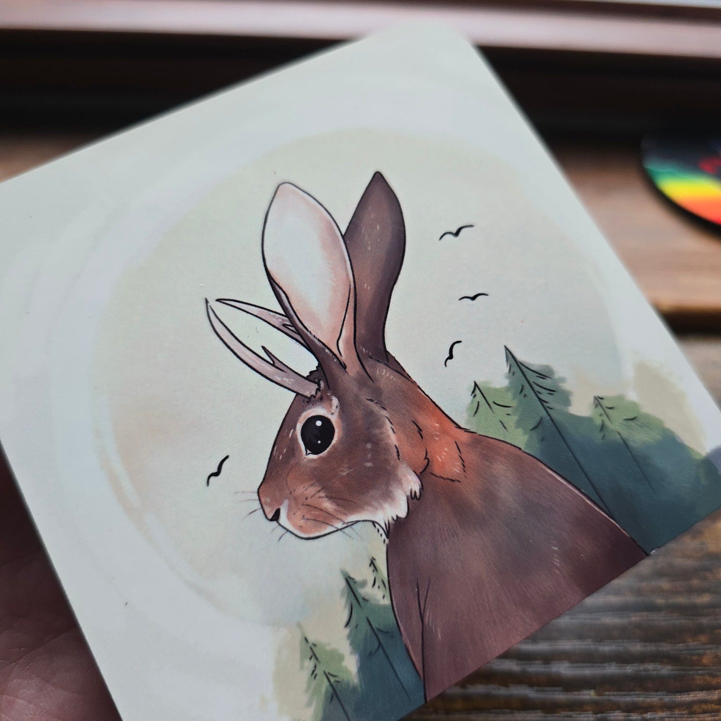 Midwest Jackalope Wooden Coaster