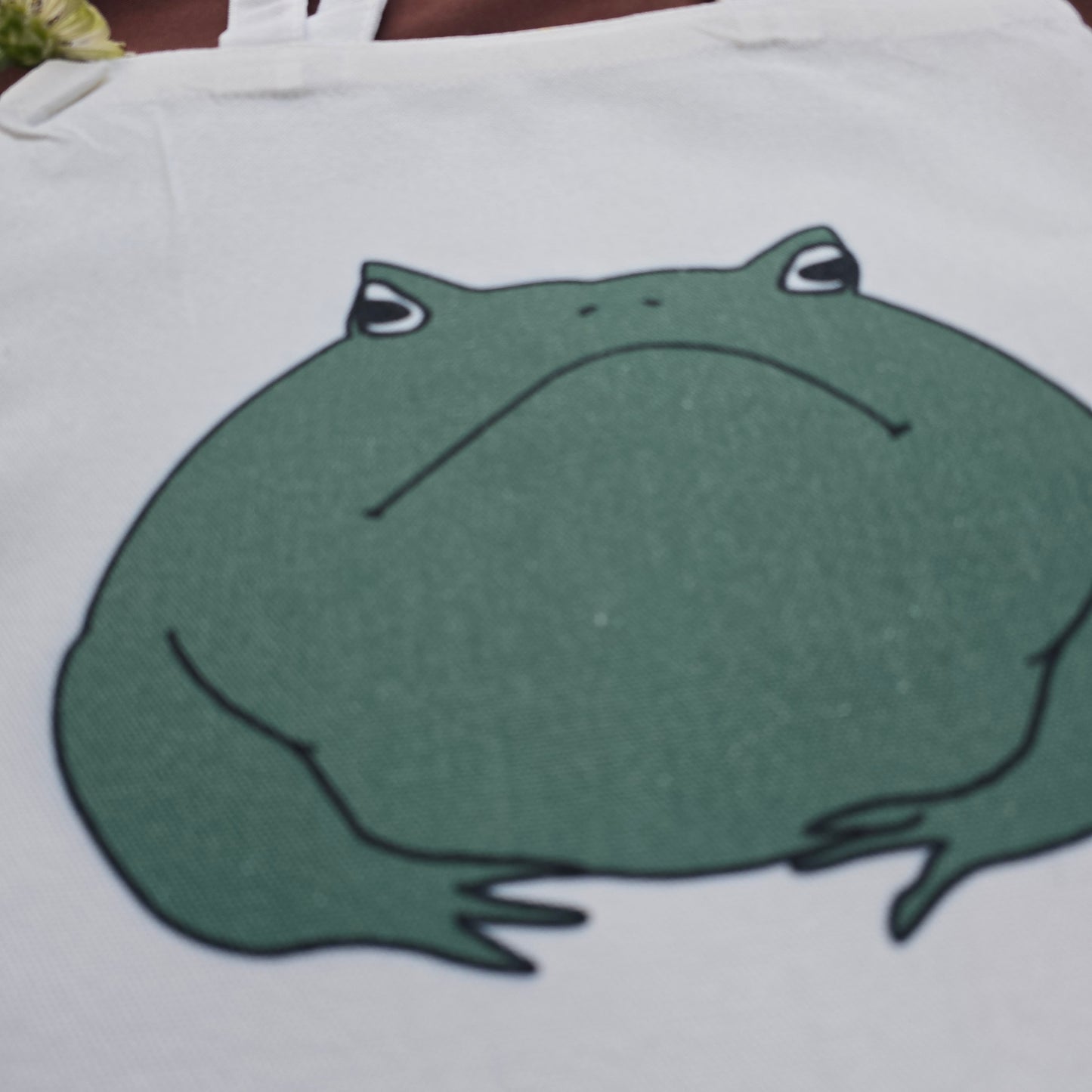 Grumpy Toad Tote Bag 12"x14"