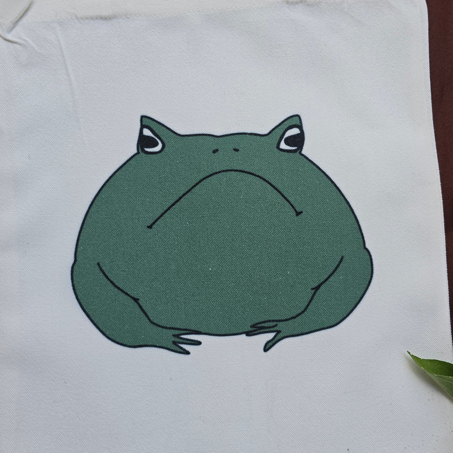 Grumpy Toad Tote Bag 12"x14"