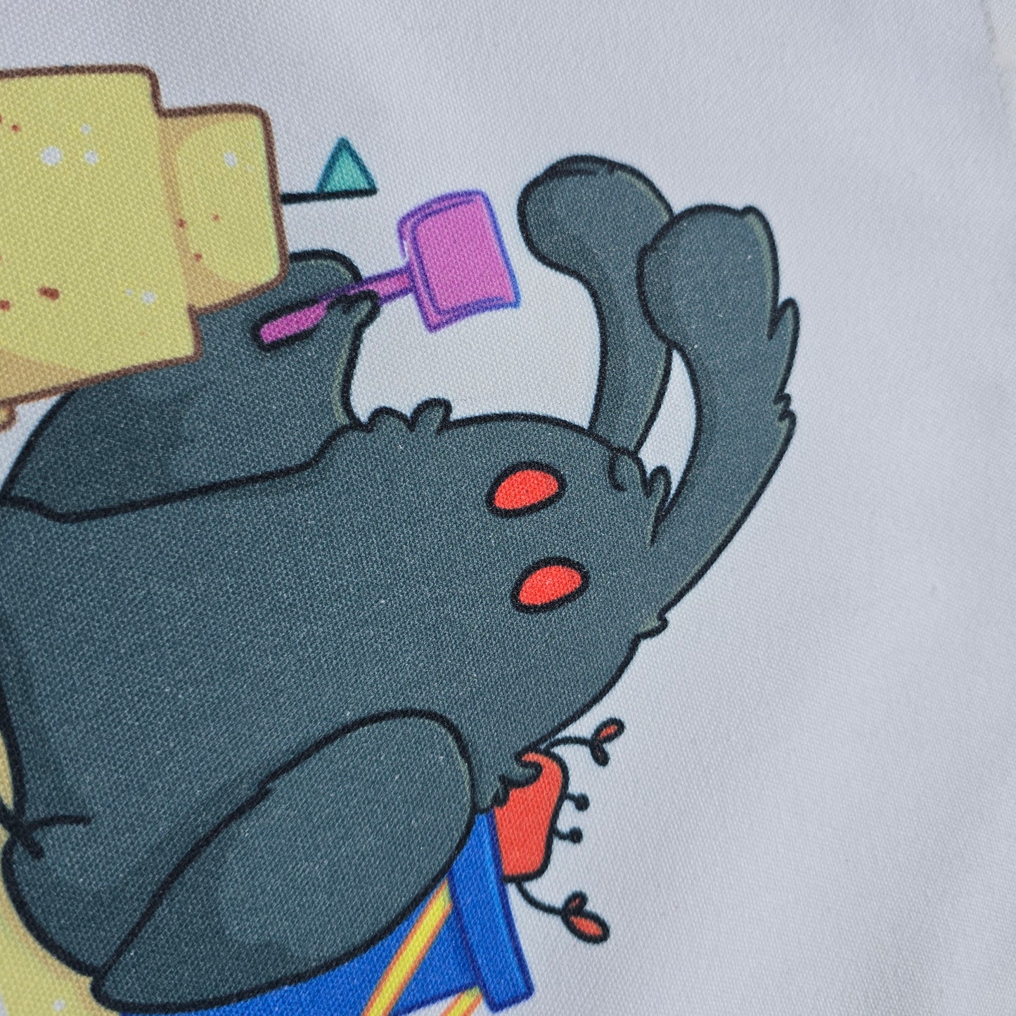 Mothman at the Beach Tote Bag 12"x14"