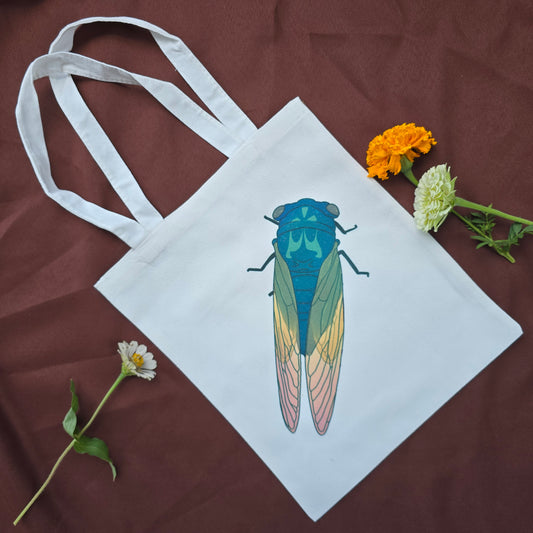 Cicada Tote Bag 12"x14"