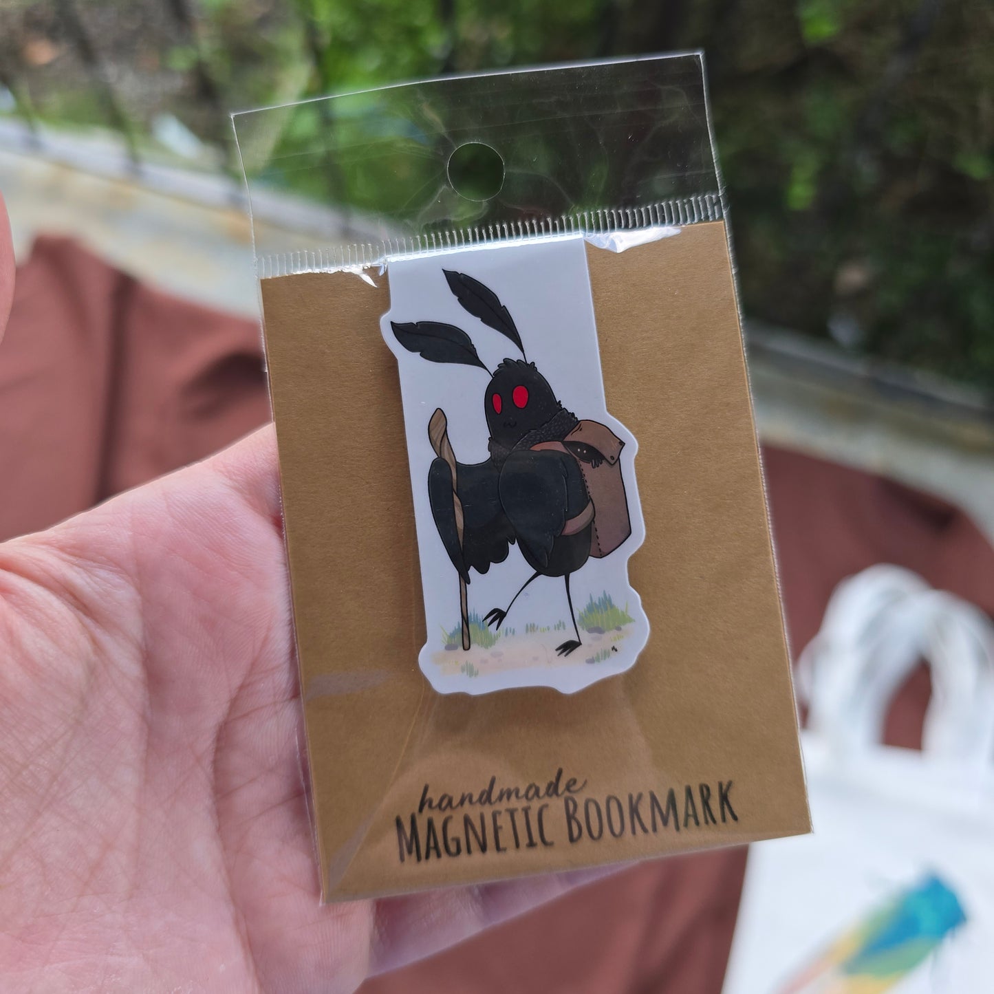 Adventurous Mothman Bookmark