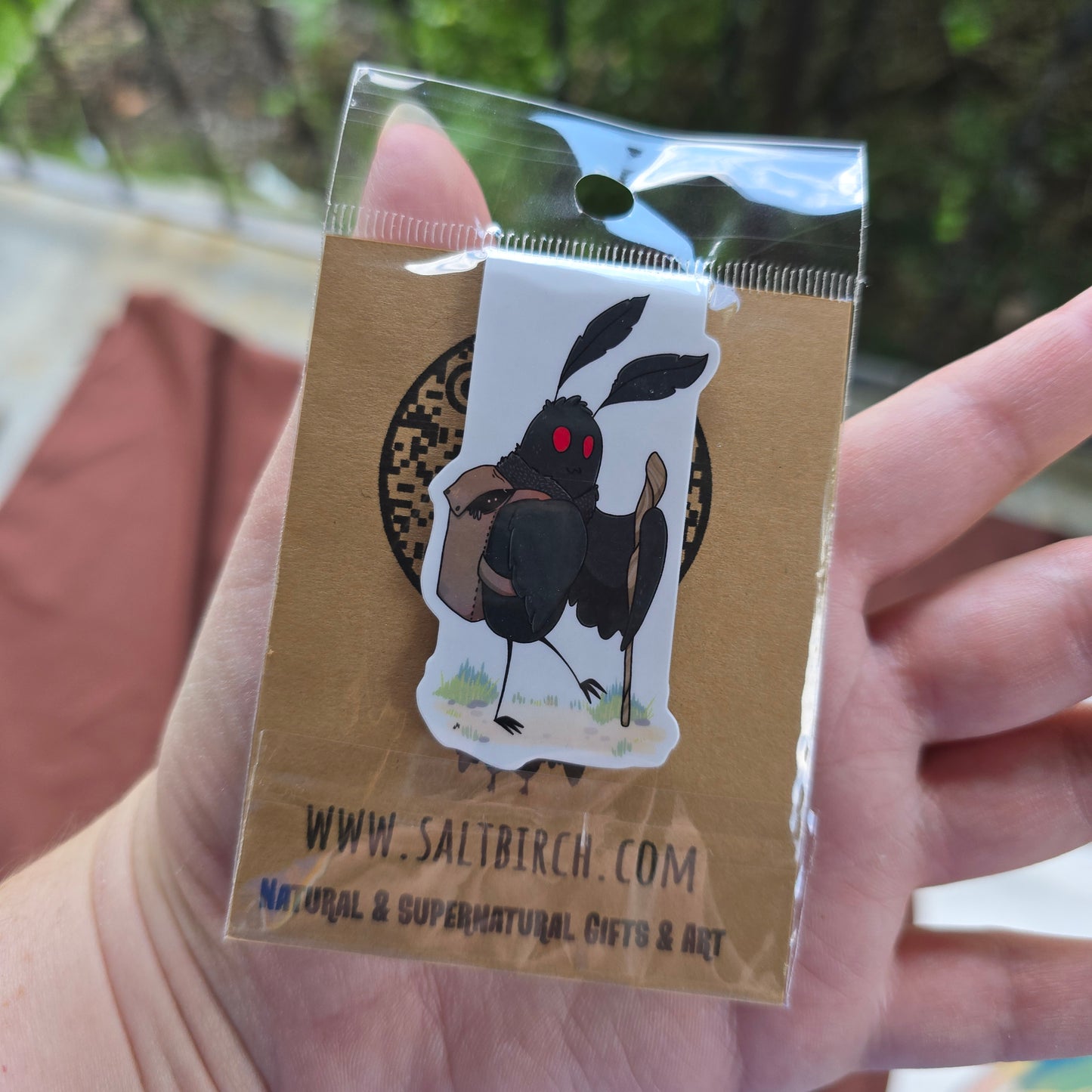 Adventurous Mothman Bookmark
