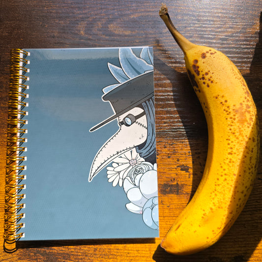 Floral Plague Doctor Notebook