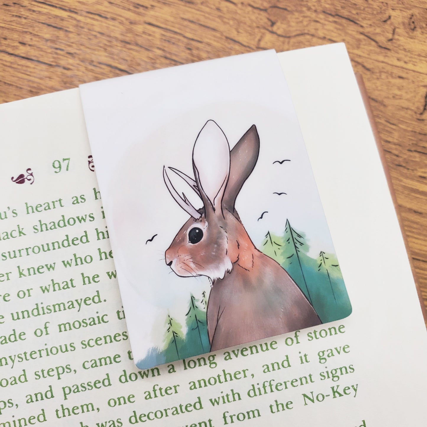 Jackalope Magnetic Bookmark