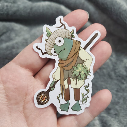 Druid Frog Sticker