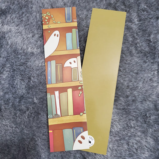 2x8 Cute Ghostly Bookshelf Bookmark