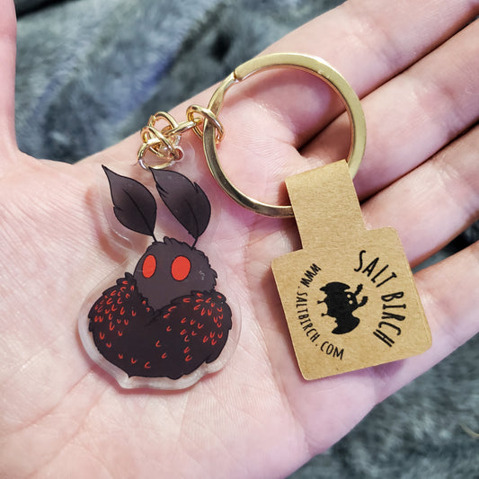 Spooky Moth Keychain Charm