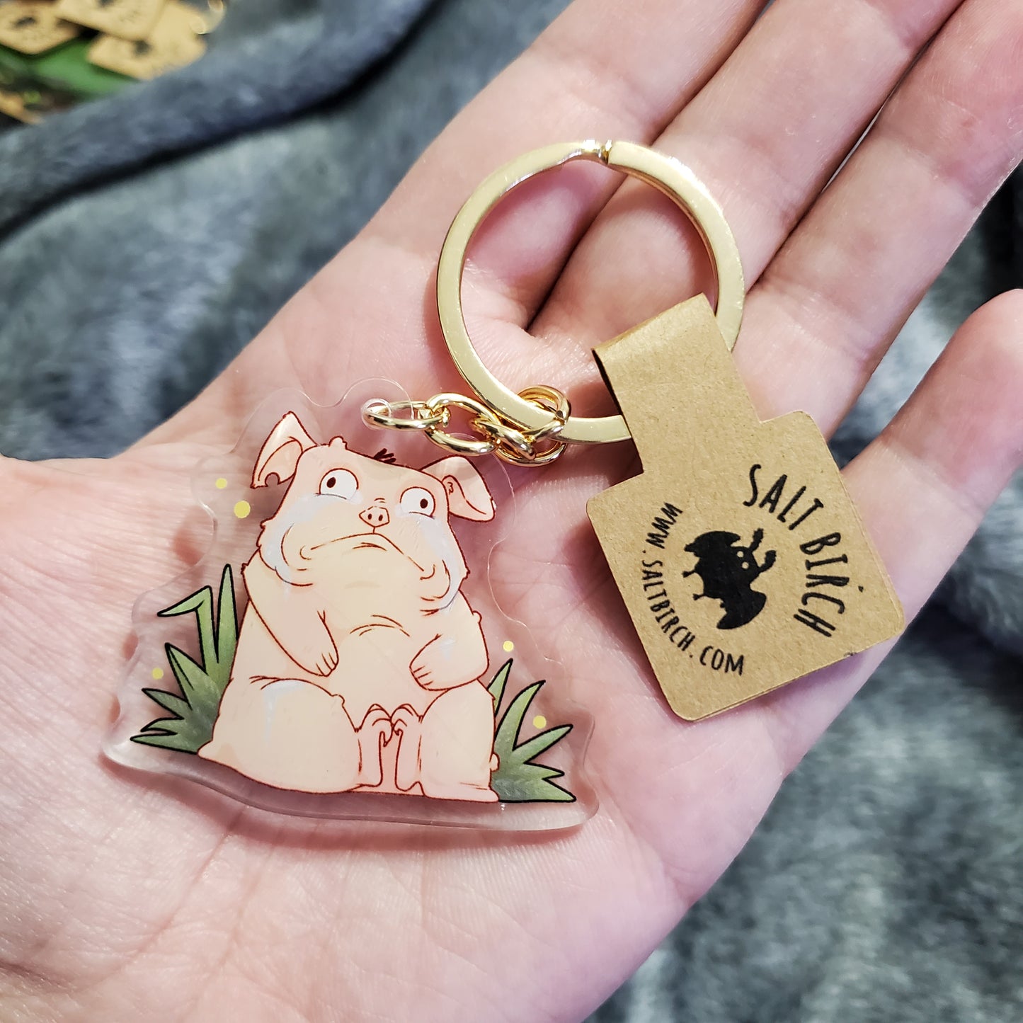 Squonk Cryptid Keychain Charm