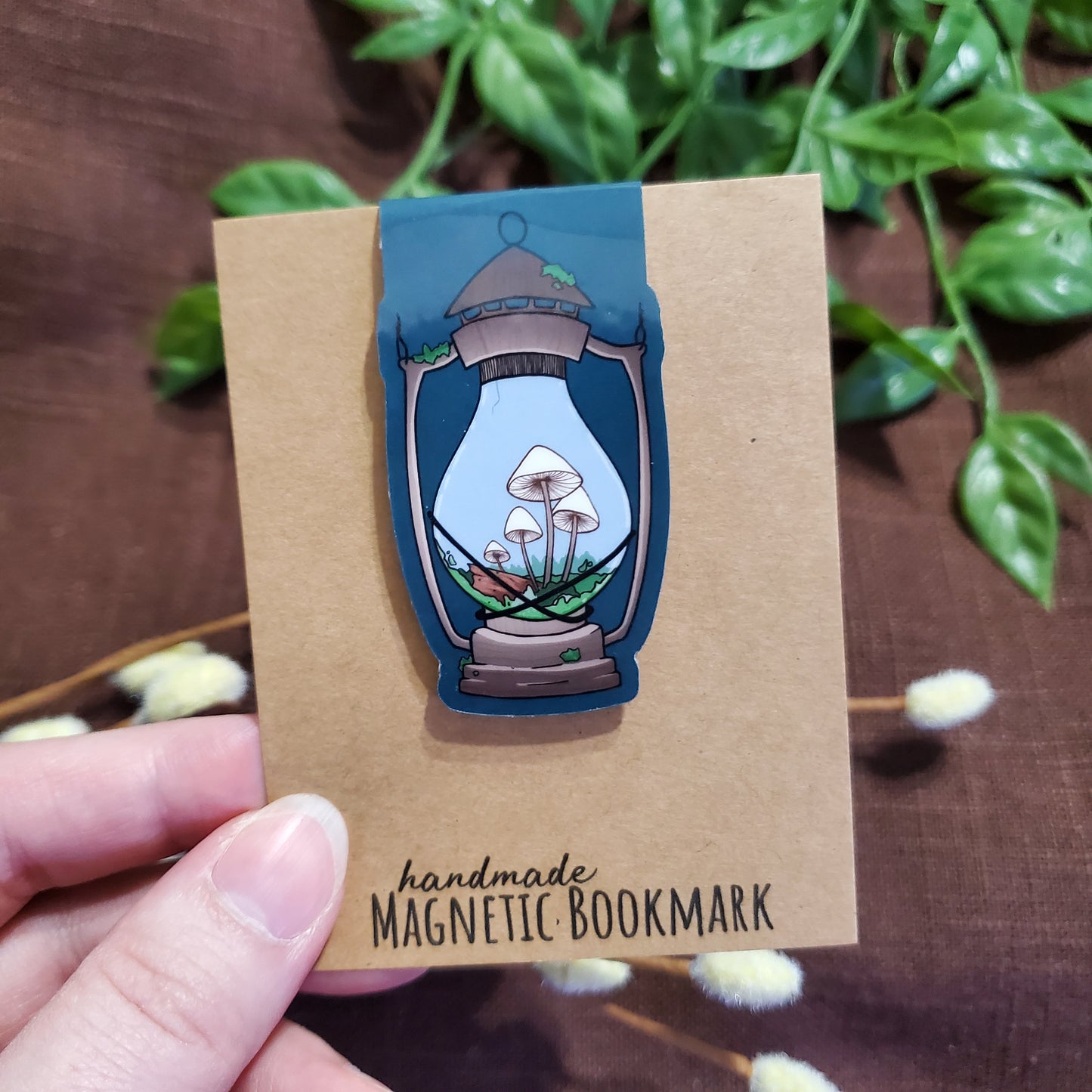 Mushroom Lantern Magnetic Bookmark