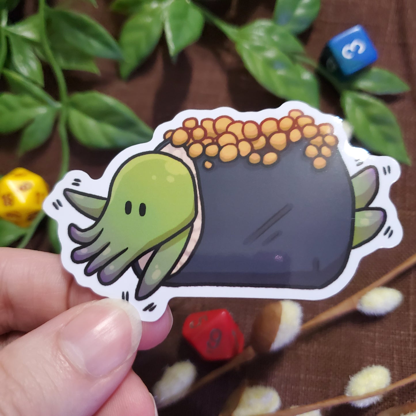 Cute Sushi Cthulhu Sticker