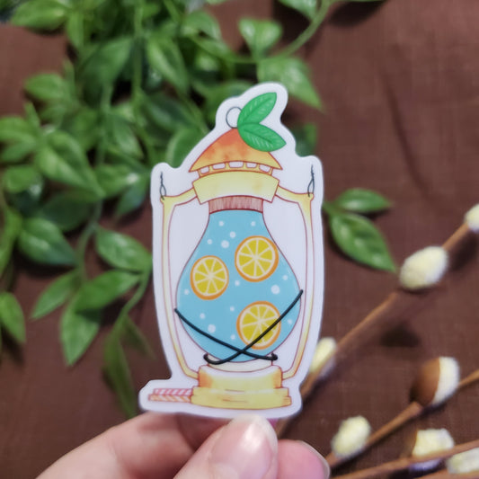 Lemonade in Lantern (Clear) Sticker