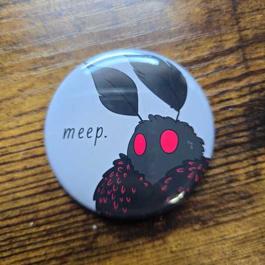 Meep Mothman Button & Magnet