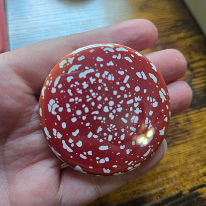 Red & White Mushroom Button & Magnet