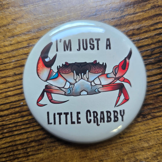 Little Crabby Button & Magnet