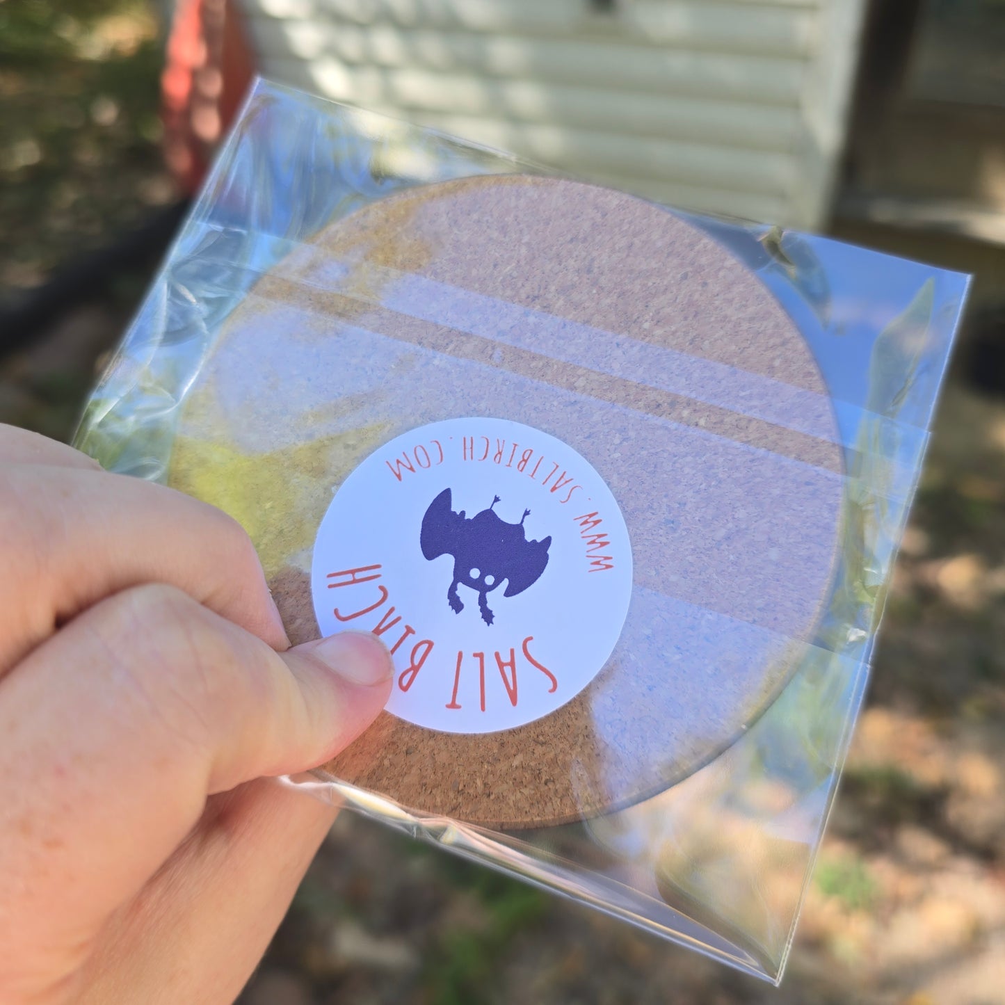 Rainbow Mothman Wooden Coaster