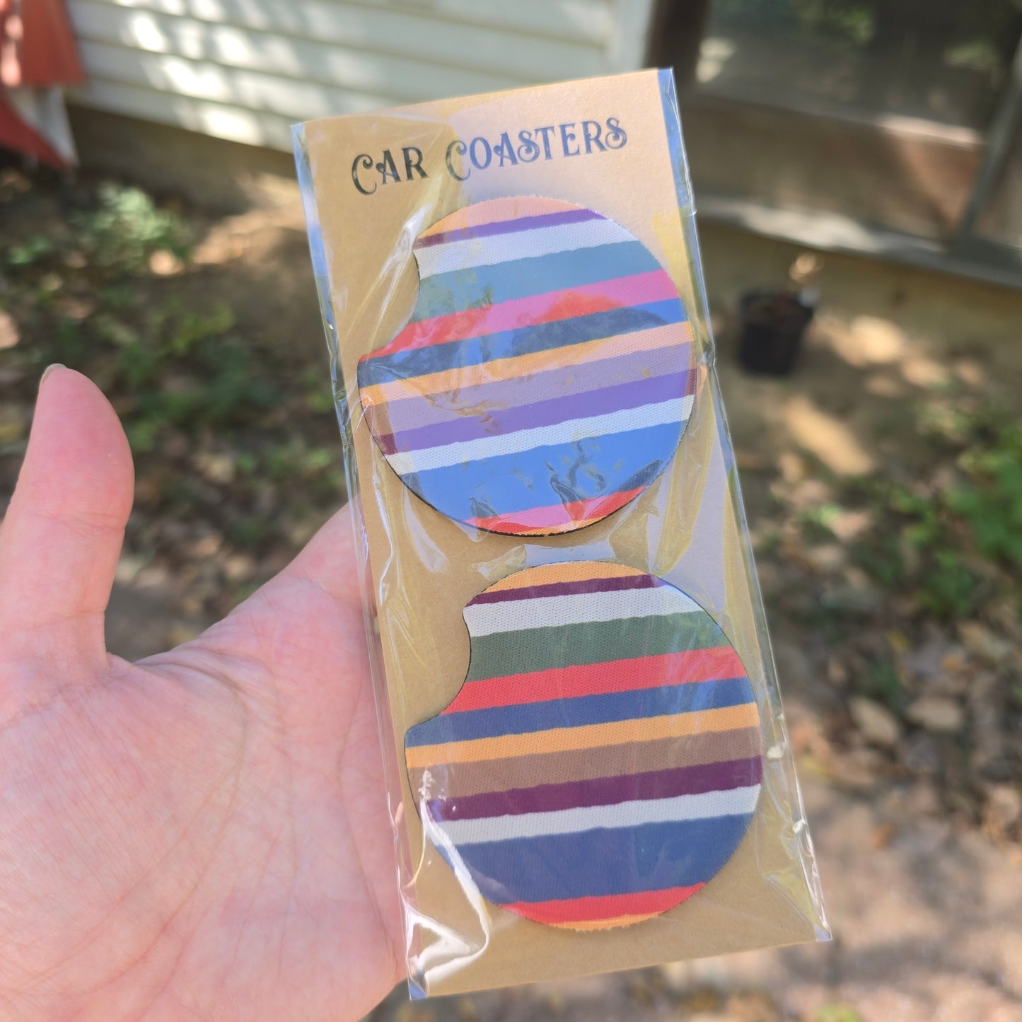 Stripey Car Coasters