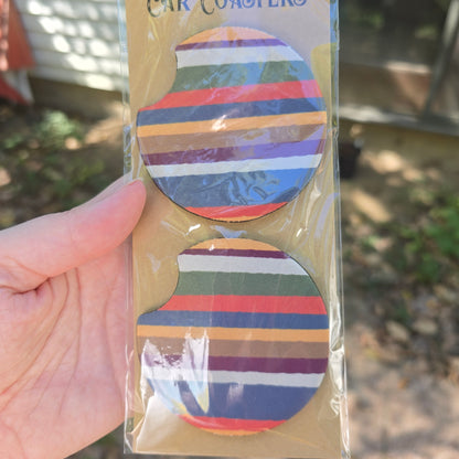 Stripey Car Coasters