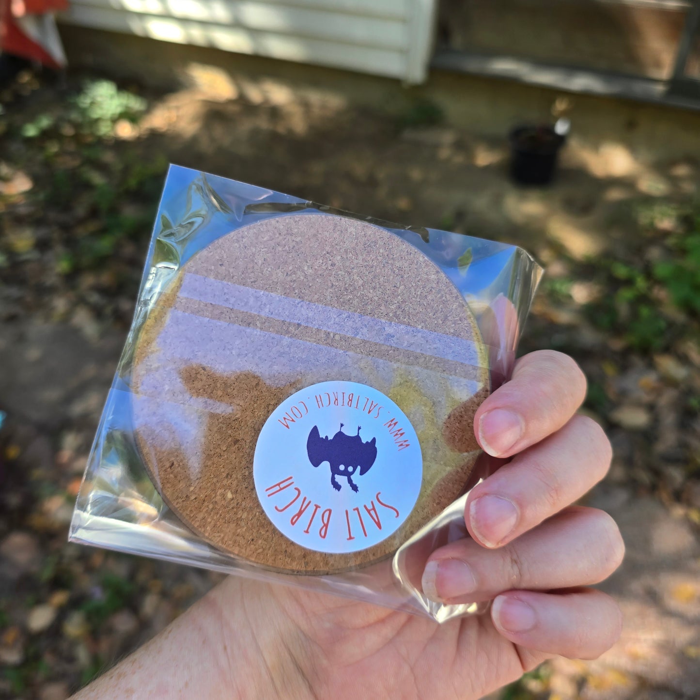 Jackalope Wooden Coaster