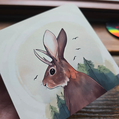 Midwest Jackalope Wooden Coaster