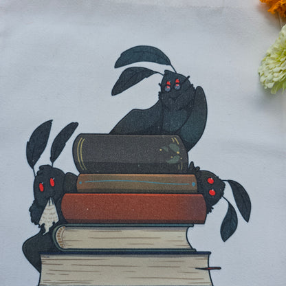 Three Mothman Tote Bag 12"x14"