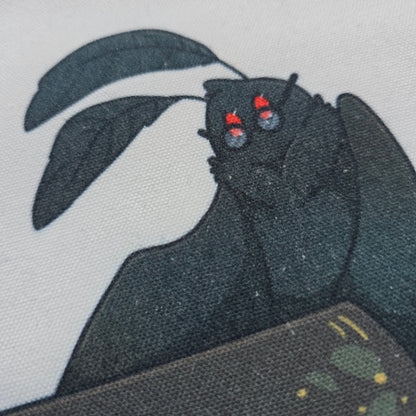 Three Mothman Tote Bag 12"x14"