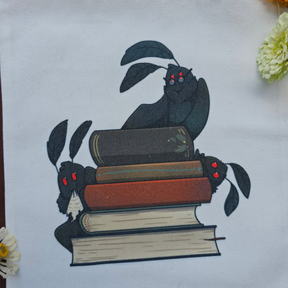 Three Mothman Tote Bag 12"x14"