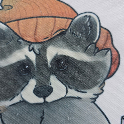 Cozy Raccoon Tote Bag 12"x14"