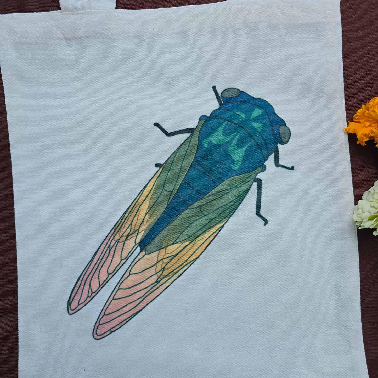 Cicada Tote Bag 12"x14"
