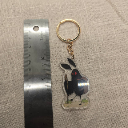 Hiking Adventure Mothman Keychain Charm