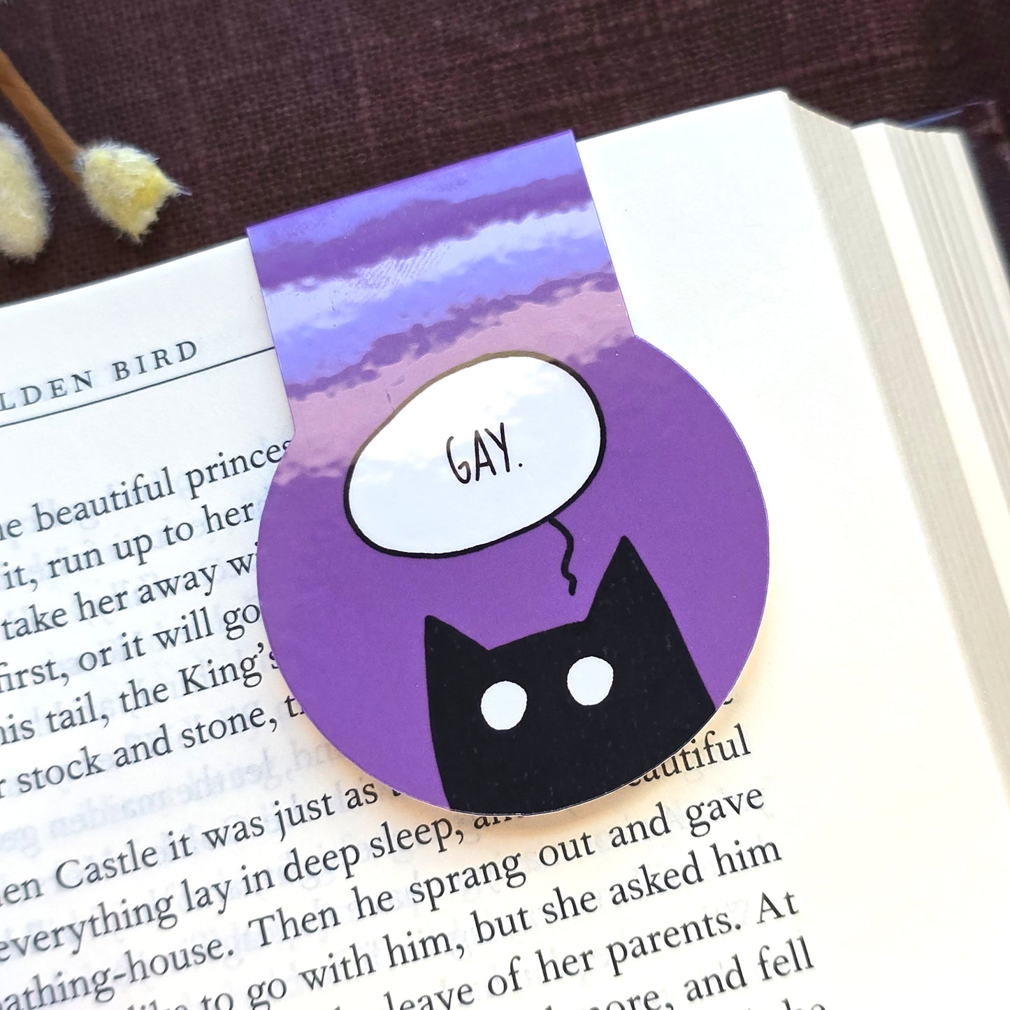 GAY Cat Magnetic Bookmark