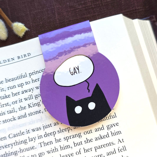 GAY Cat Magnetic Bookmark