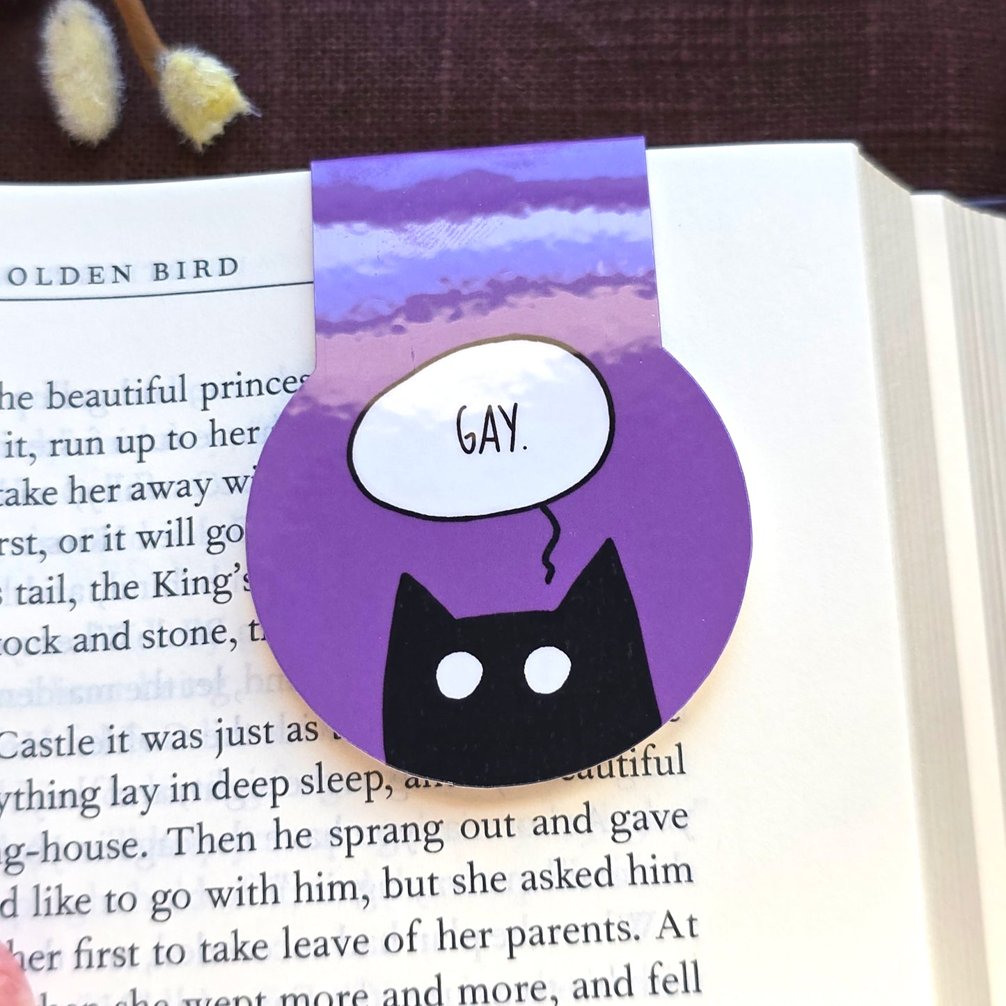 GAY Cat Magnetic Bookmark