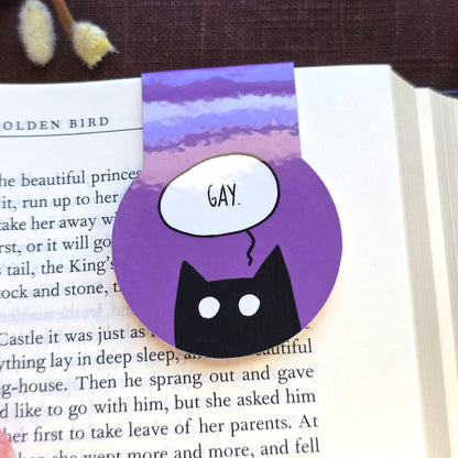 GAY Cat Magnetic Bookmark