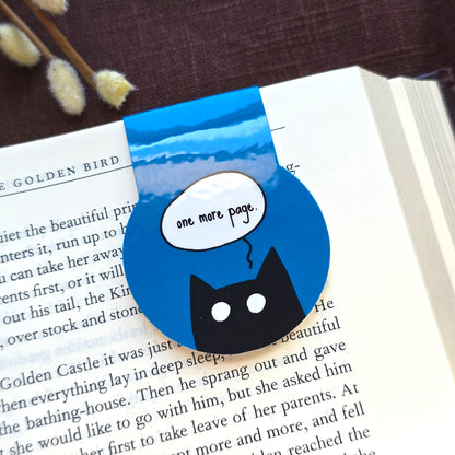 One More Page Cat Magnetic Bookmark