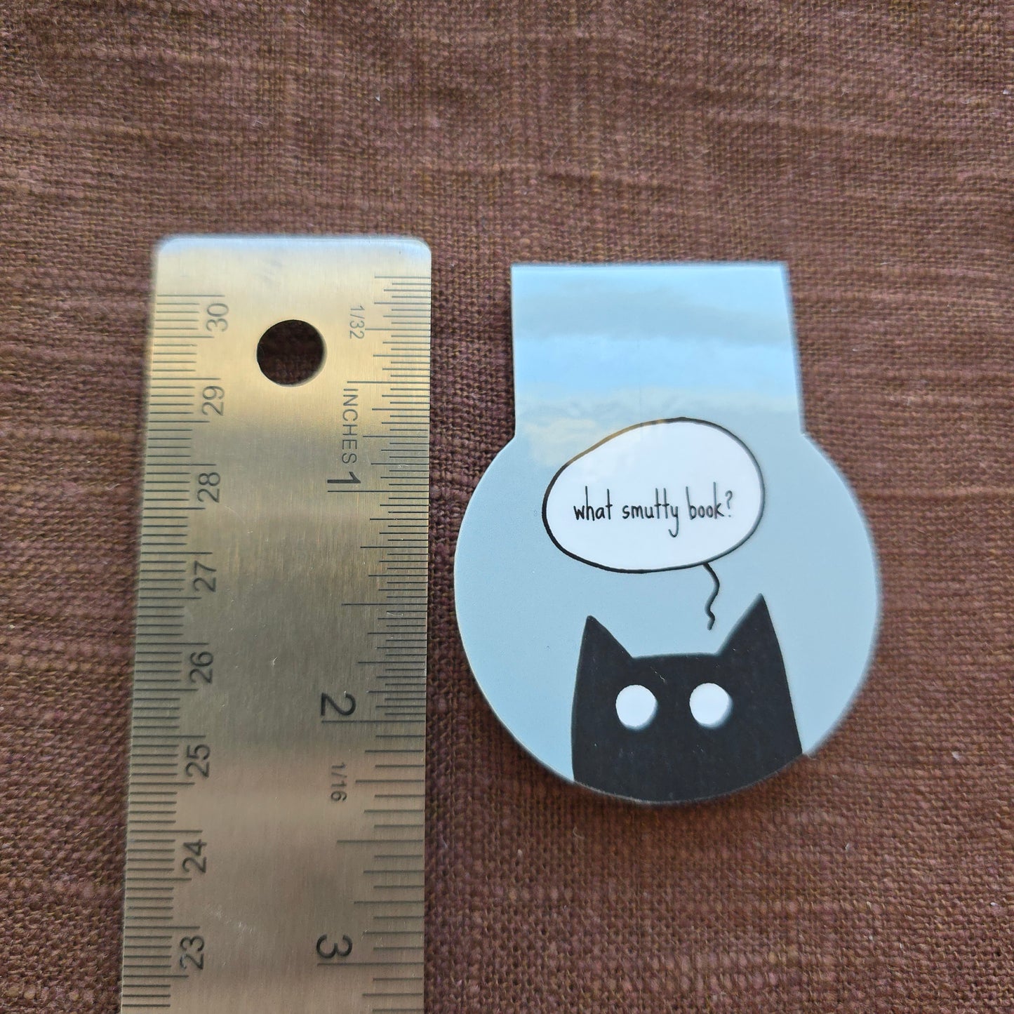 What Smutty Book? Cat Magnetic Bookmark