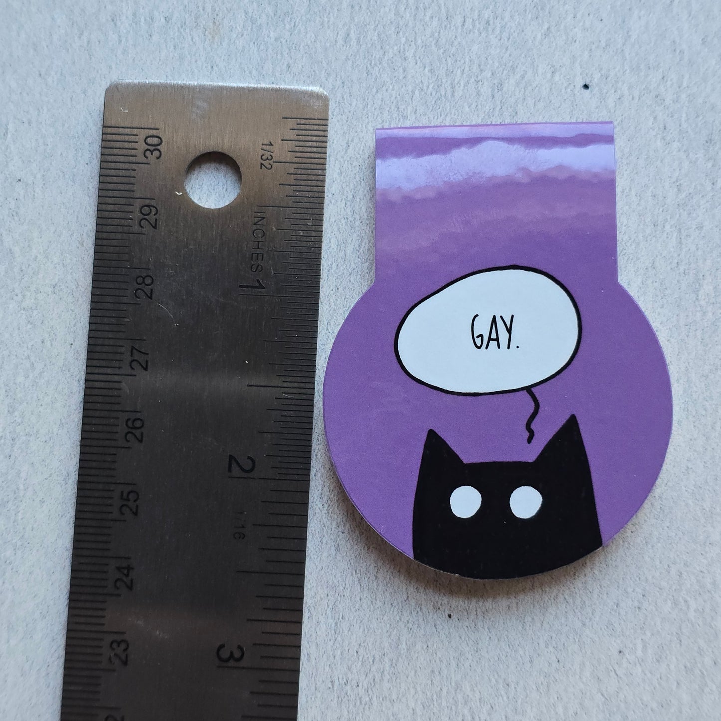 GAY Cat Magnetic Bookmark