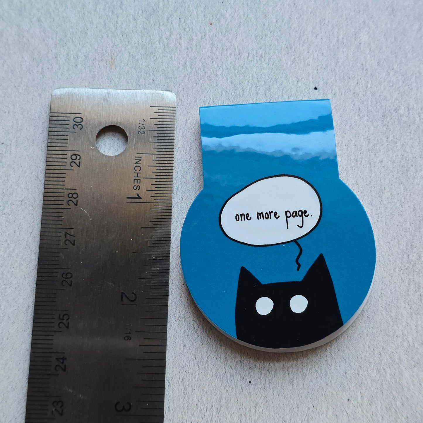 One More Page Cat Magnetic Bookmark