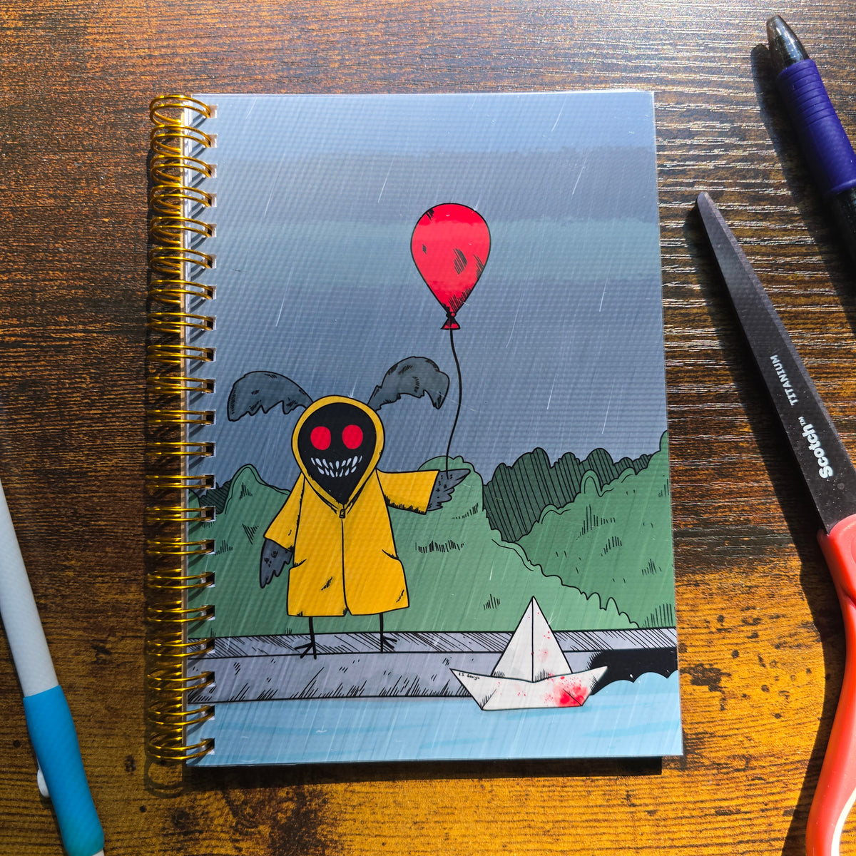 Creepy Mothman Notebook