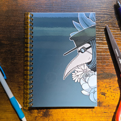 Floral Plague Doctor Notebook